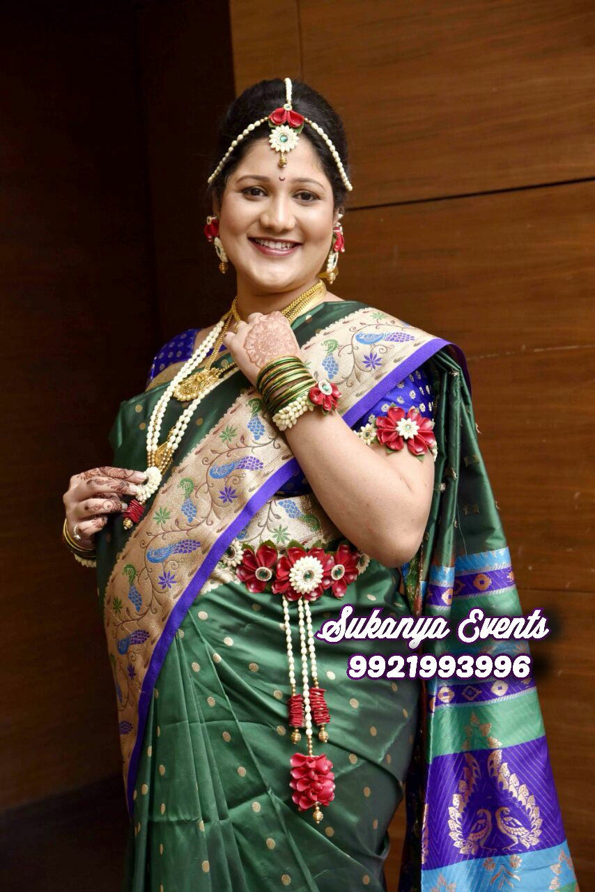 Shower Decoration Real Flower Jewellery For Dohale Jevan Real