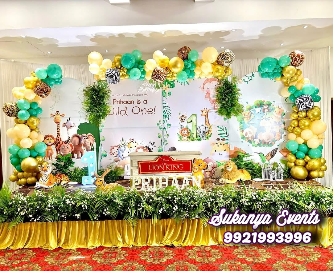 Jungle Safari Theme Decoration for Birthday Party BD07