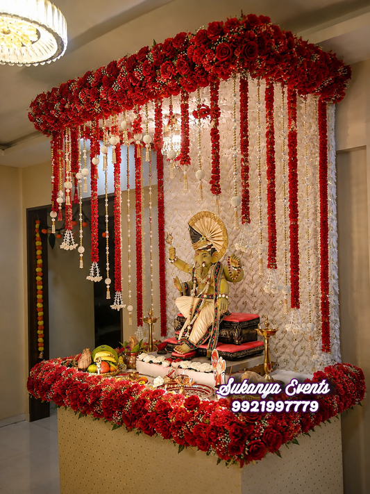 Ganpati Decoration At Home