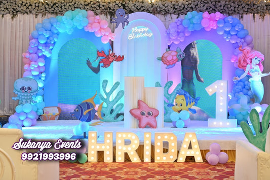 Underwater theme Decoration For Birthday Party Decoration