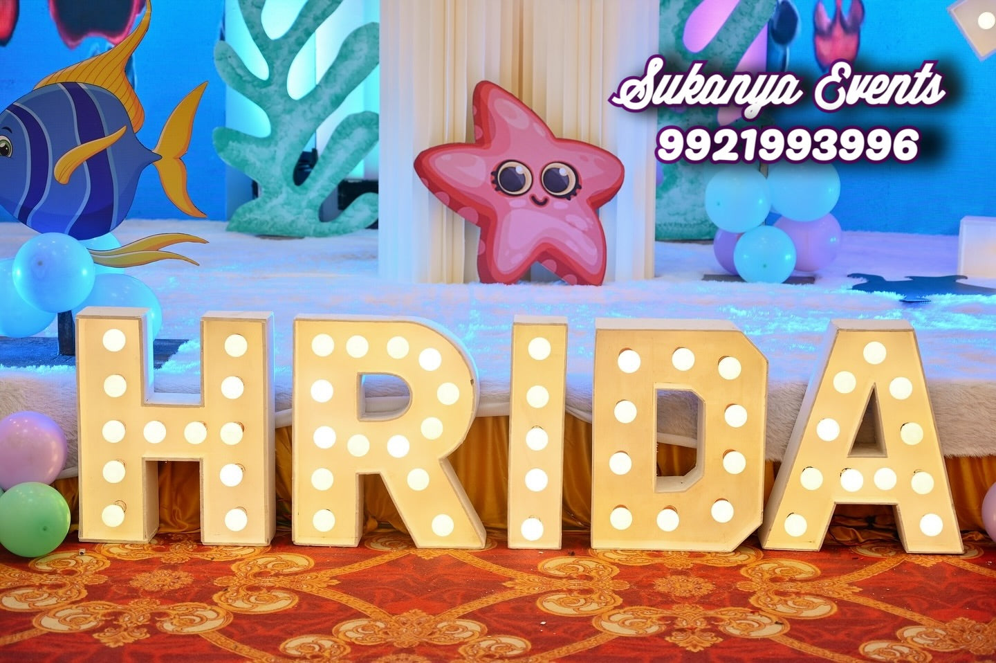 Underwater theme Decoration For Birthday Party Decoration