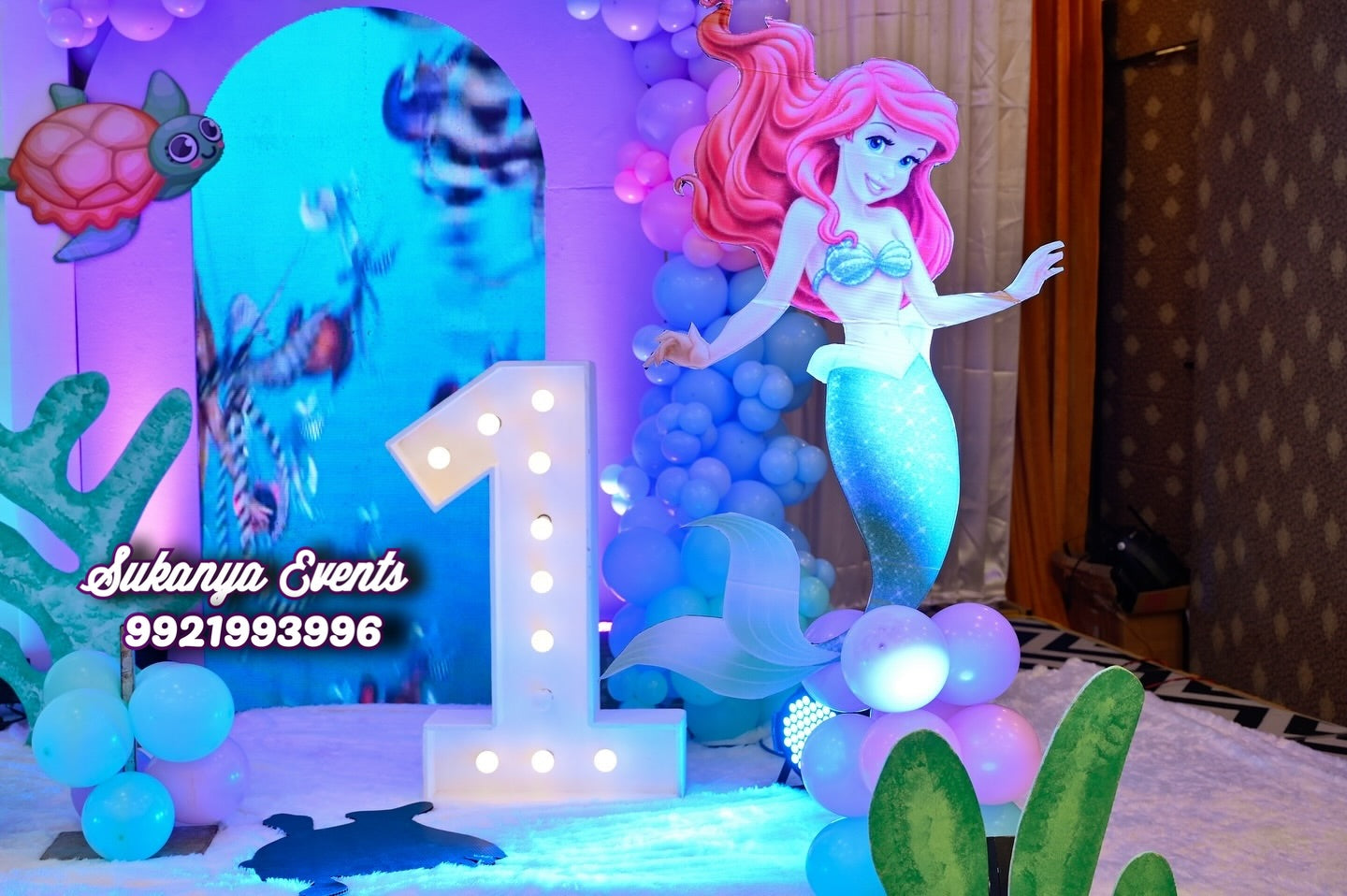 Underwater theme Decoration For Birthday Party Decoration