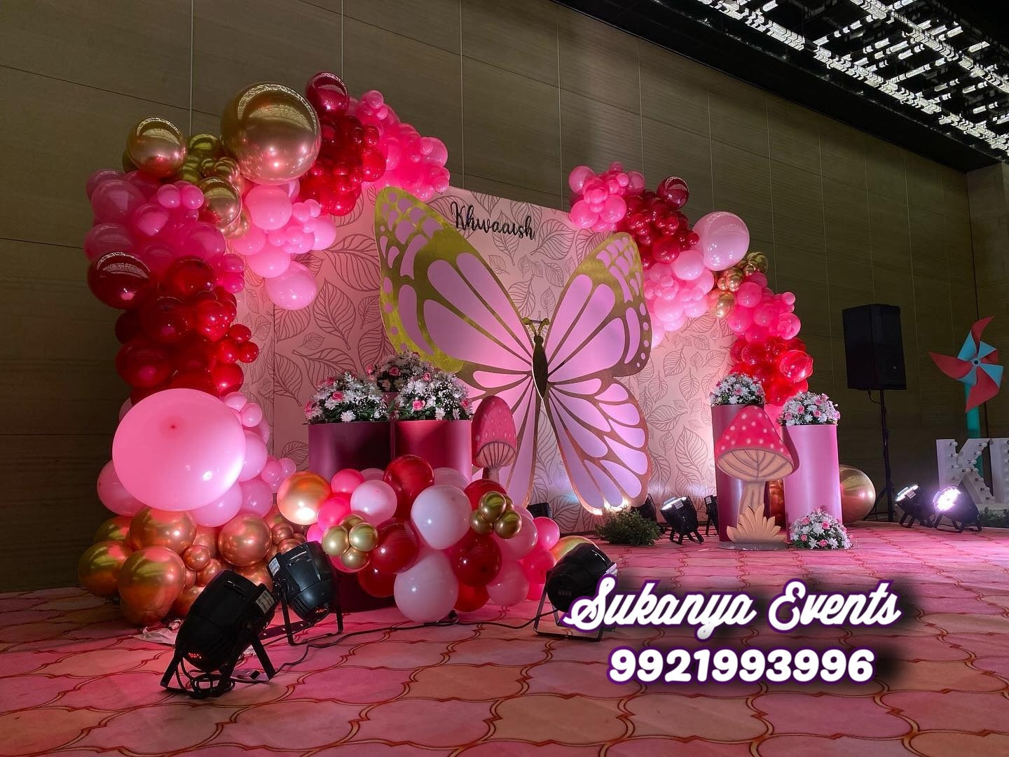 butterfly birthday theme decoration