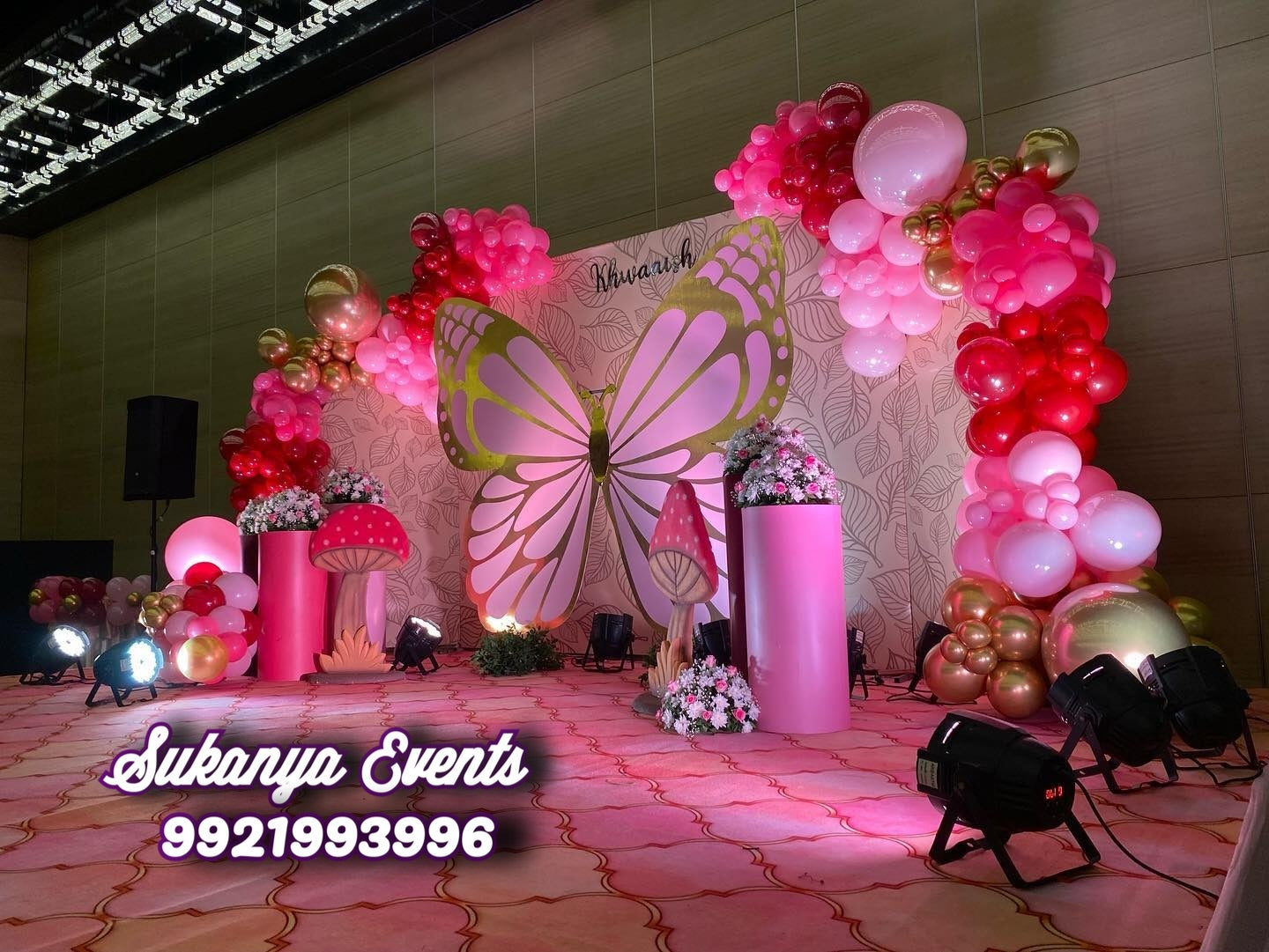 butterfly birthday theme decoration