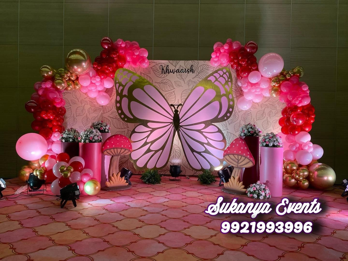 butterfly birthday theme decoration