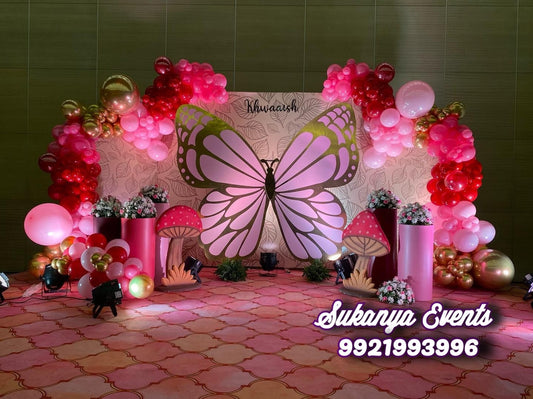 butterfly birthday theme decoration